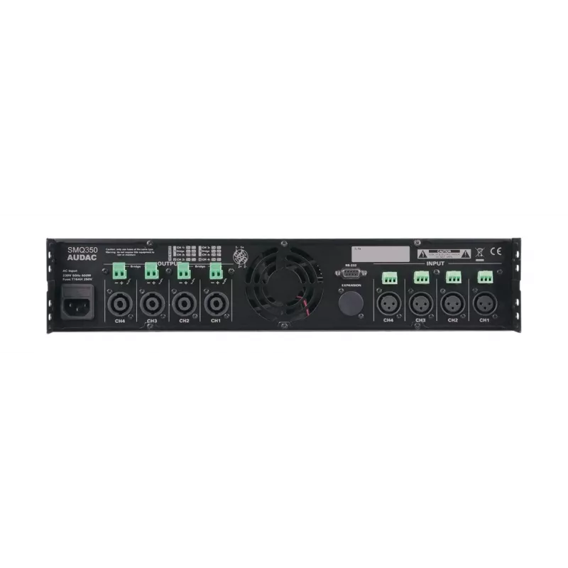 Audio võimendi AUDAC SMQ350 Class D 0.05% THD 95 dB SNR