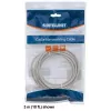 Intellinet võrgupatch-kaabel, Cat6, 1 m, hall, CCA, U/UTP, PVC, RJ45, kullatud kontaktid, snagless, kaitseümbrisega, eluaegne garantii