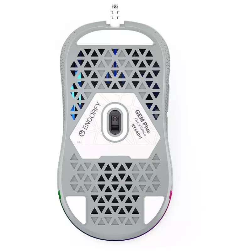 ENDORFY GEM Plus Onyx Valge hiir Gaming paremakäeline USB Type-C optiline 19000 DPI