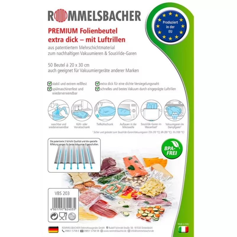 Rommelsbacher VBS 203 käsimasina vaakum
