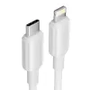 USB-C to Lightning kaabel 3A 480Mbps 1m Valge