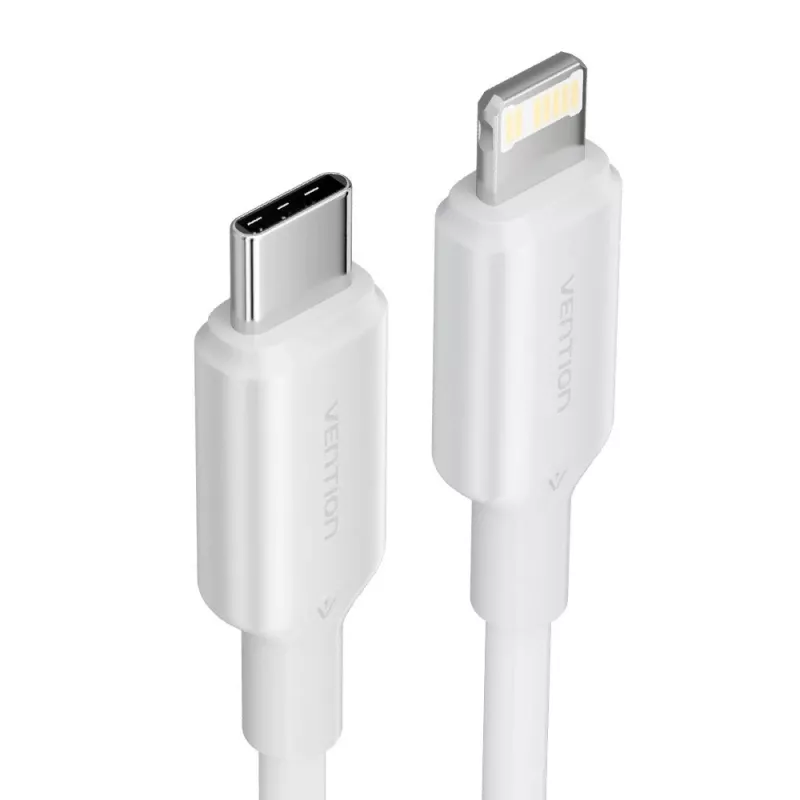 USB-C to Lightning kaabel 3A 480Mbps 1m Valge