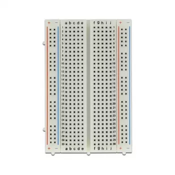 Makettplaat DELOCK 18315 — valge plastik, 54 × 84 × 9 mm
