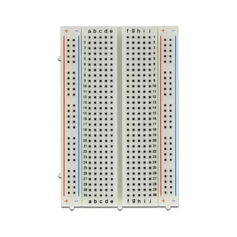 Makettplaat DELOCK 18315 — valge plastik, 54 × 84 × 9 mm