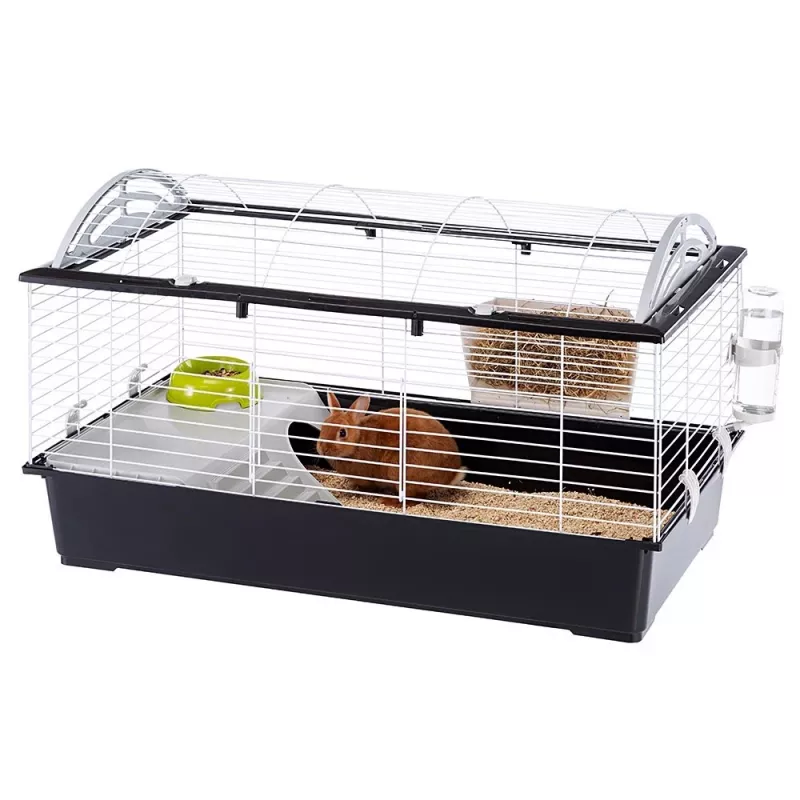 Puur FERPLAST Casita 100 küülikutele ja merisigadele, Metall/Plast, 960×570×560 mm, Taupe/Valge