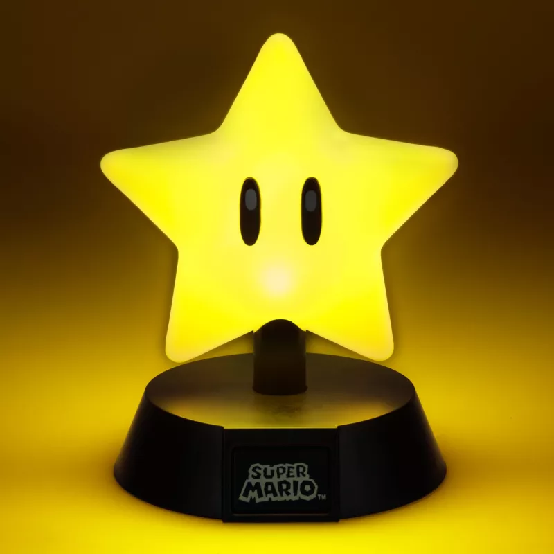 Lambuke Paladone Super Mario Super Star Icon Light — dekoratiivne LED-öölamp