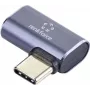 Renkforce USB4® adapter [1x USB4® pistik - 1x USB-C® pesa] 40 Gbit/s 90° vasakule nurga all, alumiiniumpistik (RF-5245272)