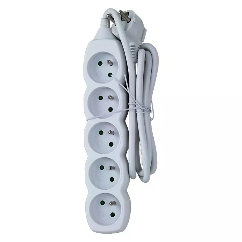 Pikendusjuhe ESPERANZA ELK207W — 1,5 m kaabel, 5 tüüp E vahelduvvoolu pistikupesa, siseruumidesse, 220–250 V