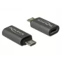 DeLOCK - USB-adapter - USB-C (W) Micro-USB tüüp B (M) - USB 3.1 Gen 1 - 2,8 cm - Antratsiit (65927)