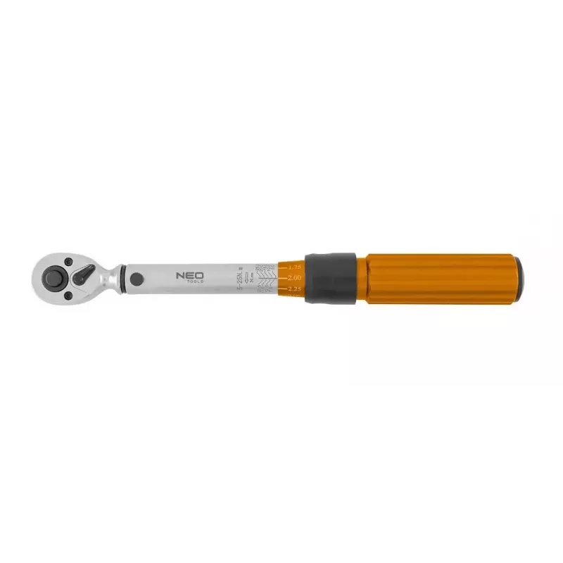 Neo Tools 1/4 kahesuunaline momentvõti, 5–25NM, 21-osaline komplekt