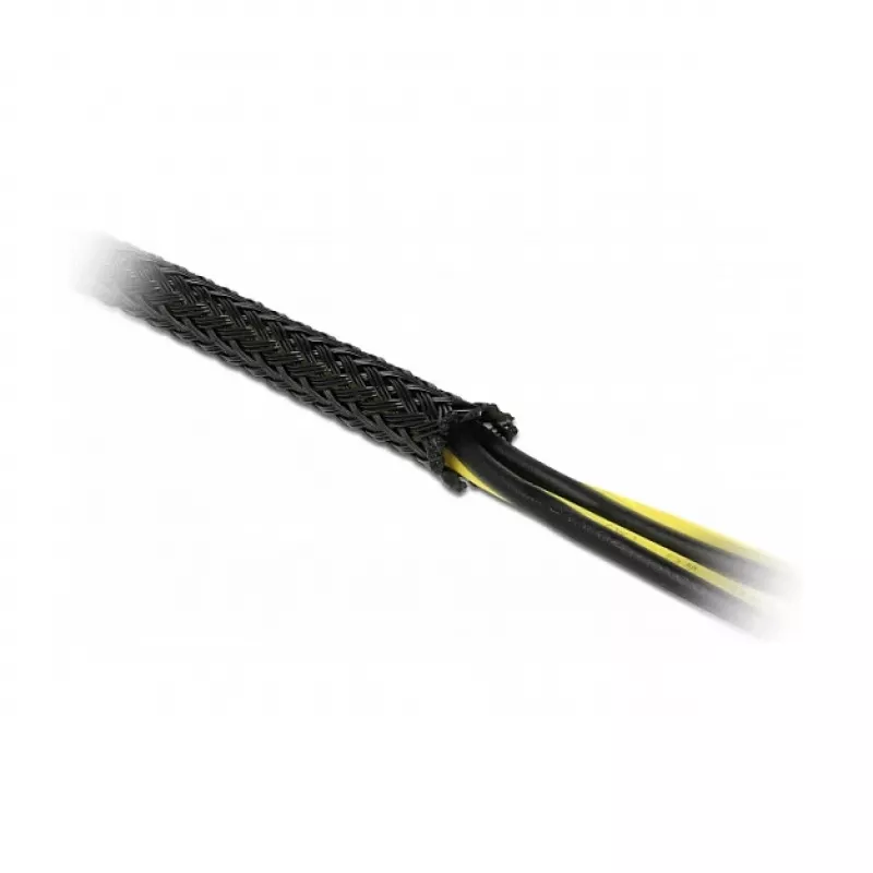 Punutud kaablikaitse DeLOCK 18902 10 m x 12 mm must