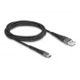 DeLOCK USB-kaabel USB 2.0 2 m USB A USB C Must 81122