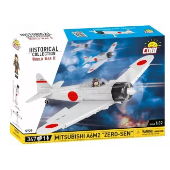 Ehituskomplekt Cobi Mitsubishi A6M2 “Zero-Sen” — 347 tk, soovitatav vanus 3+