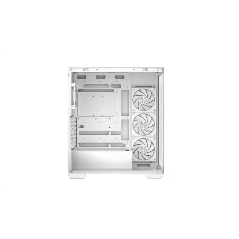 PC Case DeepCool CG580 4F V2 Midi Tower Valge — ATX, karastatud klaas, 3x120mm küljeventilaatorid, 360mm küljeradiaatori tugi