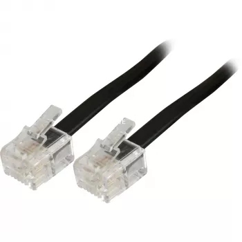 Modulaarne telefonikaabel Goobay 50317 RJ-11 RJ-11 3 m must