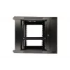 Extralink Rack-kapp 6U 600x600 AZH Must seinakinnitusega, pöörduv