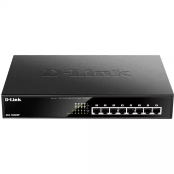 Haldamatu lüliti D-Link DGS-1008MP 8-pordiline laua-Gigabit maksimaalse PoE-lülitiga