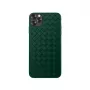 Devia pehme kaitseümbris iPhone 11 Pro Max jaoks – kootud mustriga, roheline