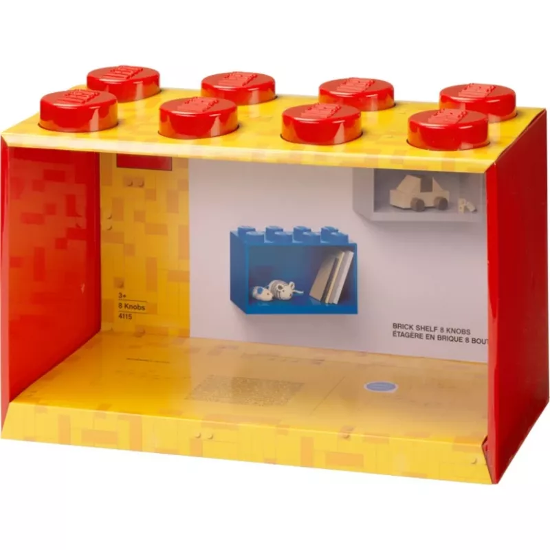 Room Copenhagen LEGO Brick Shelf 8 Shelf 41151730 (Punane)