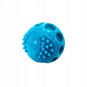 Koeramänguasi Hilton Squeak Ball 6,3 cm — kummine piiksuv pall, 1 tk, sinine, sobib kõikidele tõugudele