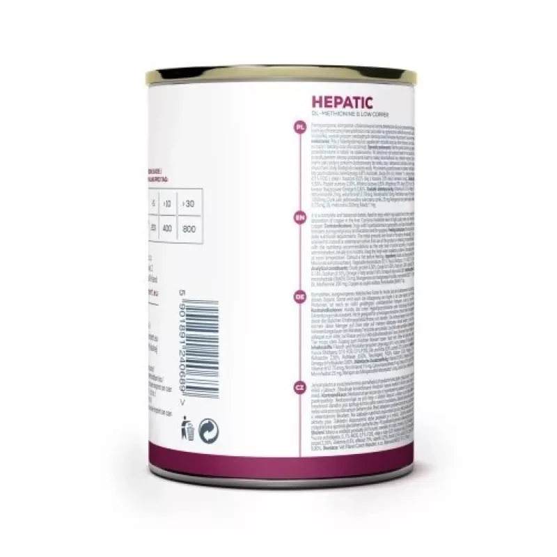 Märg koeratoit VETEXPERT Veterinary Diet Hepatic koertele, 400 g, maksa toetus, lihamaitse