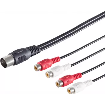 ShiverPeaks Diodenstecker 10231 5-kontaktiline 4 RCA kaabliadapter, 0,20 m