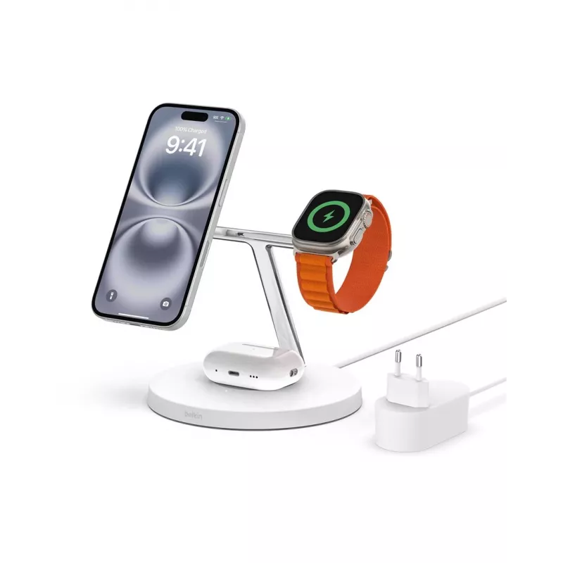 Belkin WIZ017vfWH kõrvaklapid juhtmevaba kiirlaadimine siseruumide AC valge