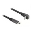 DeLOCK USB 2.0 lame lintkaabel USB USB-C isane USB USB-C isasele nurga all PD 3.0 60 W 14 cm must