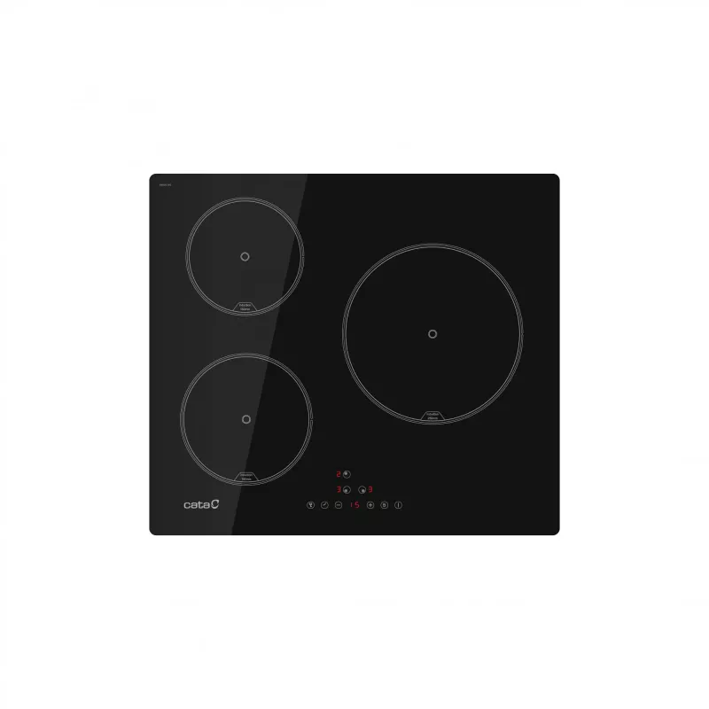 CATA pliidiplaat | IB 6403E2 BK | Induktsioon | Põletite/keedutsoonide arv 3 | Puutetundlik | Taimer | Must