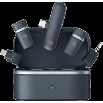 Juhtmevaba mikrofoni komplekt Plusonic PS-TDS9 USB-C, Lightning ja 3,5 mm pistikutega