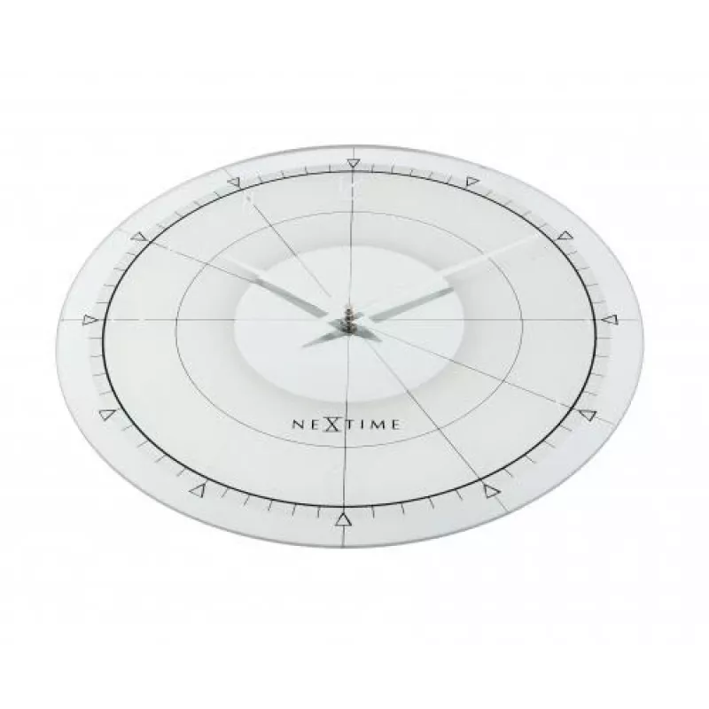 NeXtime kell 8125 Fancy Round, Ø43 cm, sein, valge/hõbedane