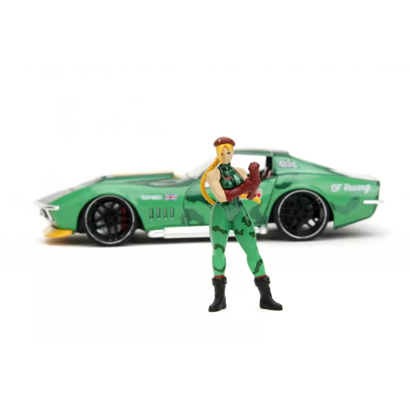 Car Jada Toys Street Fighter 1969 Chevrolet 1:24 Metallist Roheline