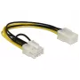 Sisemine toitekaabel DeLOCK 83775 0,2 m PCI-E 8-kontaktiline 6-kontaktilisele