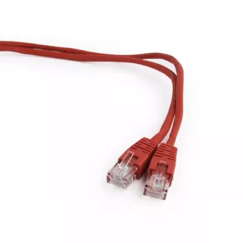 Patch cord cat.5e, 5M punane üleujutatud kate