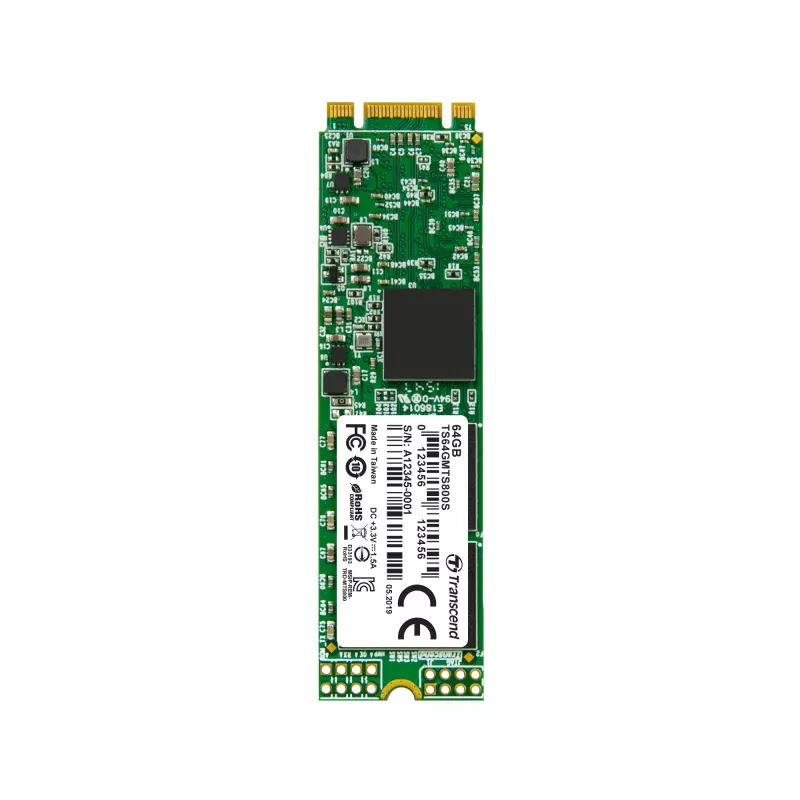 SSD-ketas Transcend 64GB M.2 6Gbit/s TS64GMTS800S