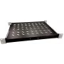 Rack shelf LOGON RAS100BL Must 50 kg kandevõime 465x345x25 mm