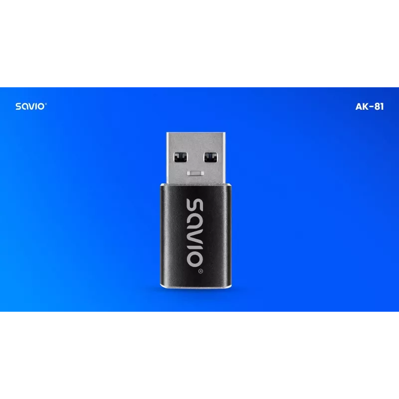 Savio AK-81 videokaabli adapter USB USB-C USB Type-A must