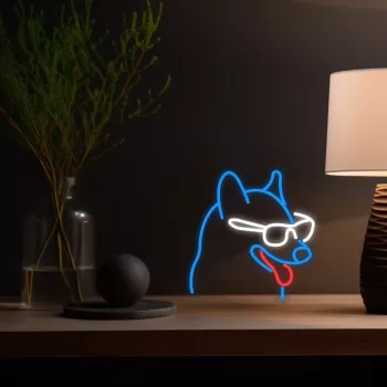 Neoonvalgusti MANTA Neon Lights Koer prillidega Manta SNL69MT — dekoratiivne LED-neoonseinavalgusti