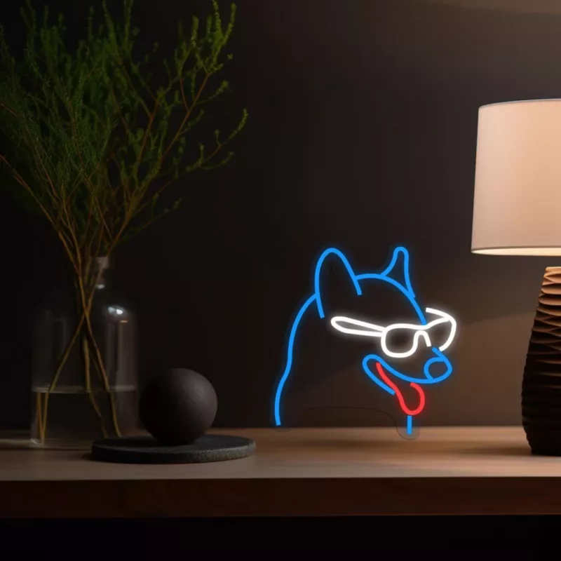 Neoonvalgusti MANTA Neon Lights Koer prillidega Manta SNL69MT — dekoratiivne LED-neoonseinavalgusti