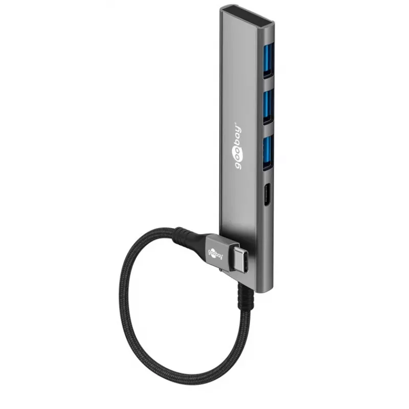 Goobay Slim 4-Port USB-Hub USB-C/USB-A 5 Gbit/s - Plug> 1x (76562)