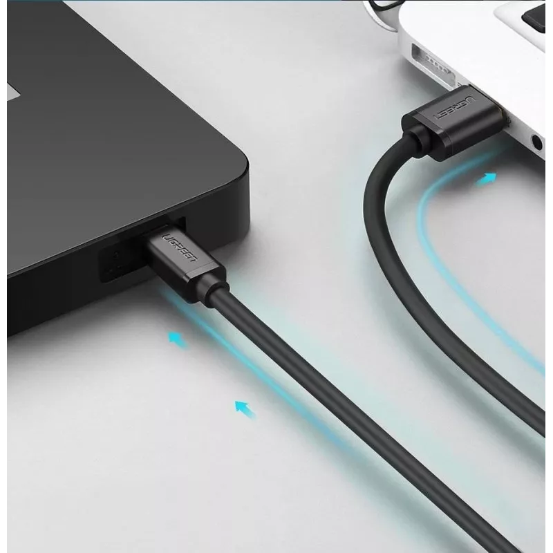 Ugreen USB kaabel - mini USB 480 Mbps 3 m US132 (must)