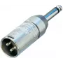 Neutrik - Audioadapter - XLR3 (M) kuni Mono-Pistik (M) (NA2MP)