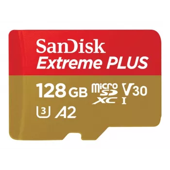 Western Digital Extreme Plus Microsdxc 128 GB + SD-adapter 200 MB/s 90 MB/s A2 C10 V3 (SDSQXBD-128G-GN6MA)