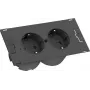 Bachmann DUE - 2 m - 2 AC-Outputs - siseruumides kasutatav - Plastik - Must - 141 mm