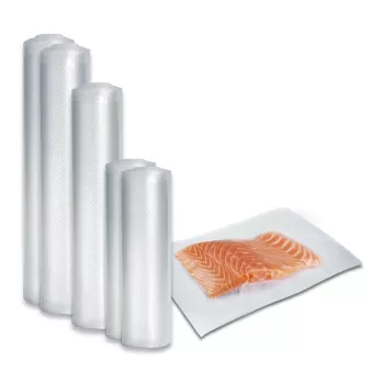 Caso | Fooliumikomplekt 3 vaakumpakendamiseks + Sous Vide toiduvalmistamiseks | 01237 | Mõõdud (L x K) 16 x 23 cm, 20 x 600 cm, 28 x 600 cm, 30 x 600 cm