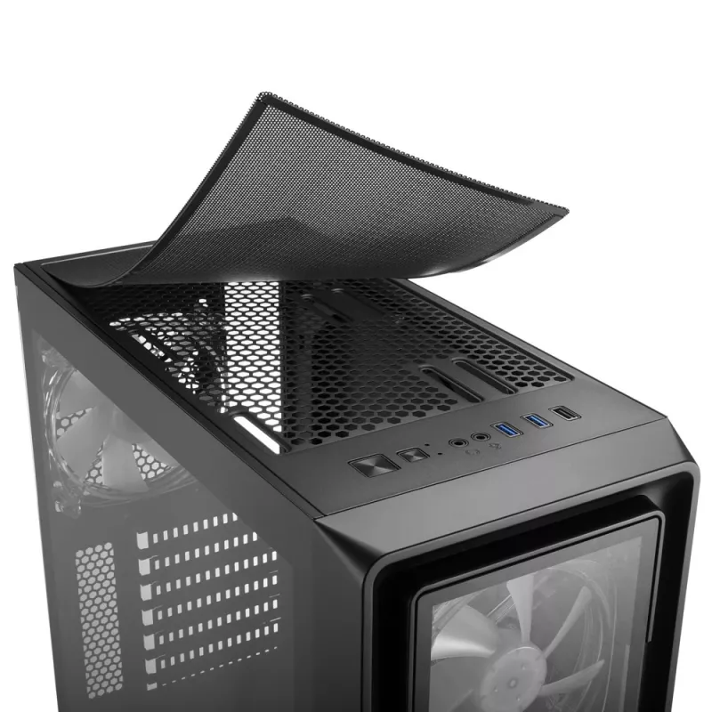 Arvutikorpus Sharkoon TK4 RGB Midi Tower Must