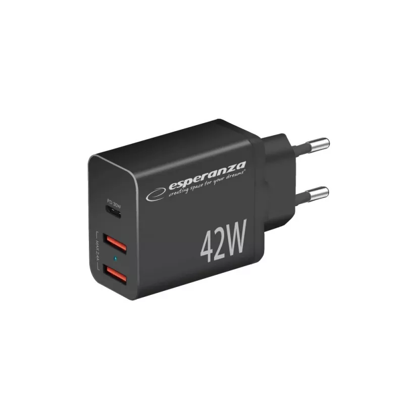 Esperanza EZC106K võrguadapter 42W Must