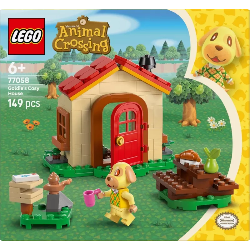 Ehitusmänguasi LEGO Animal Crossing Cozy House 77058, 149 tk, 1 minifiguur, suurus 120×90×70 mm