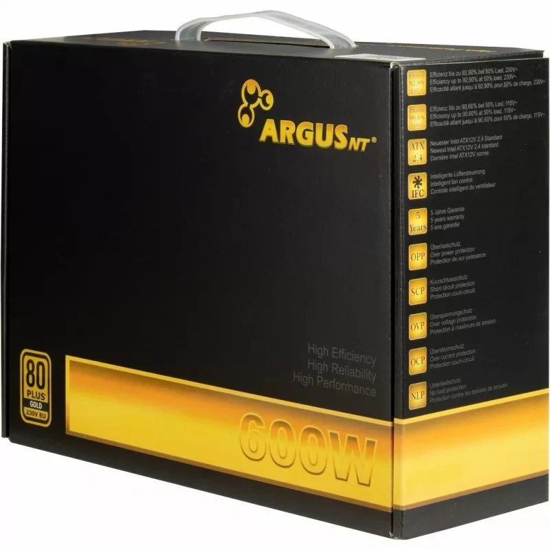 Toiteplokk Inter-Tech Argus GPS-600 600W 80+ Gold