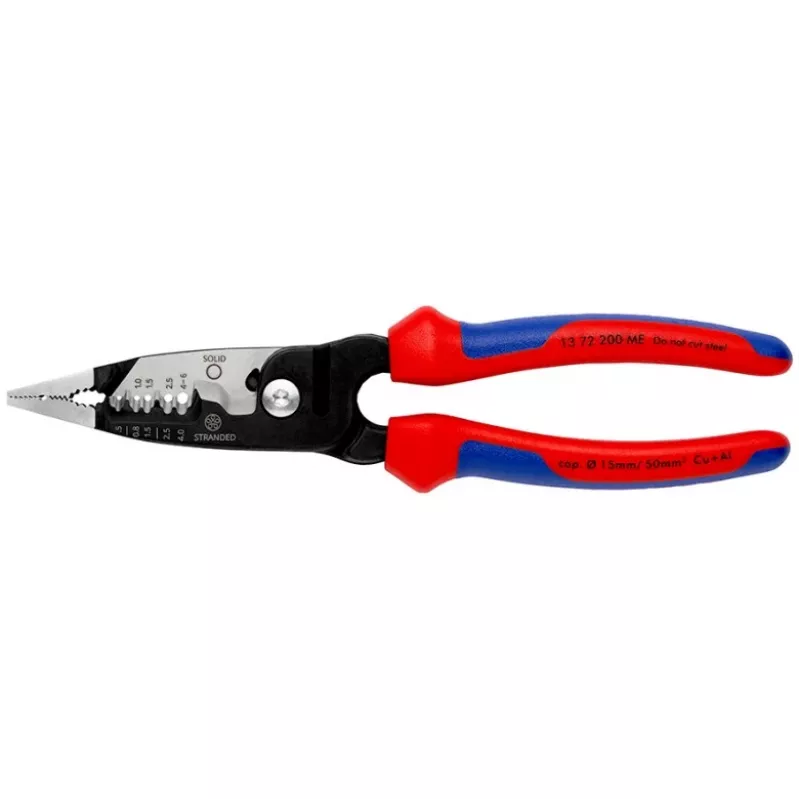 Knipex 13 72 200 ME kaablieemaldaja Must, Sinine, Punane, Roostevaba teras